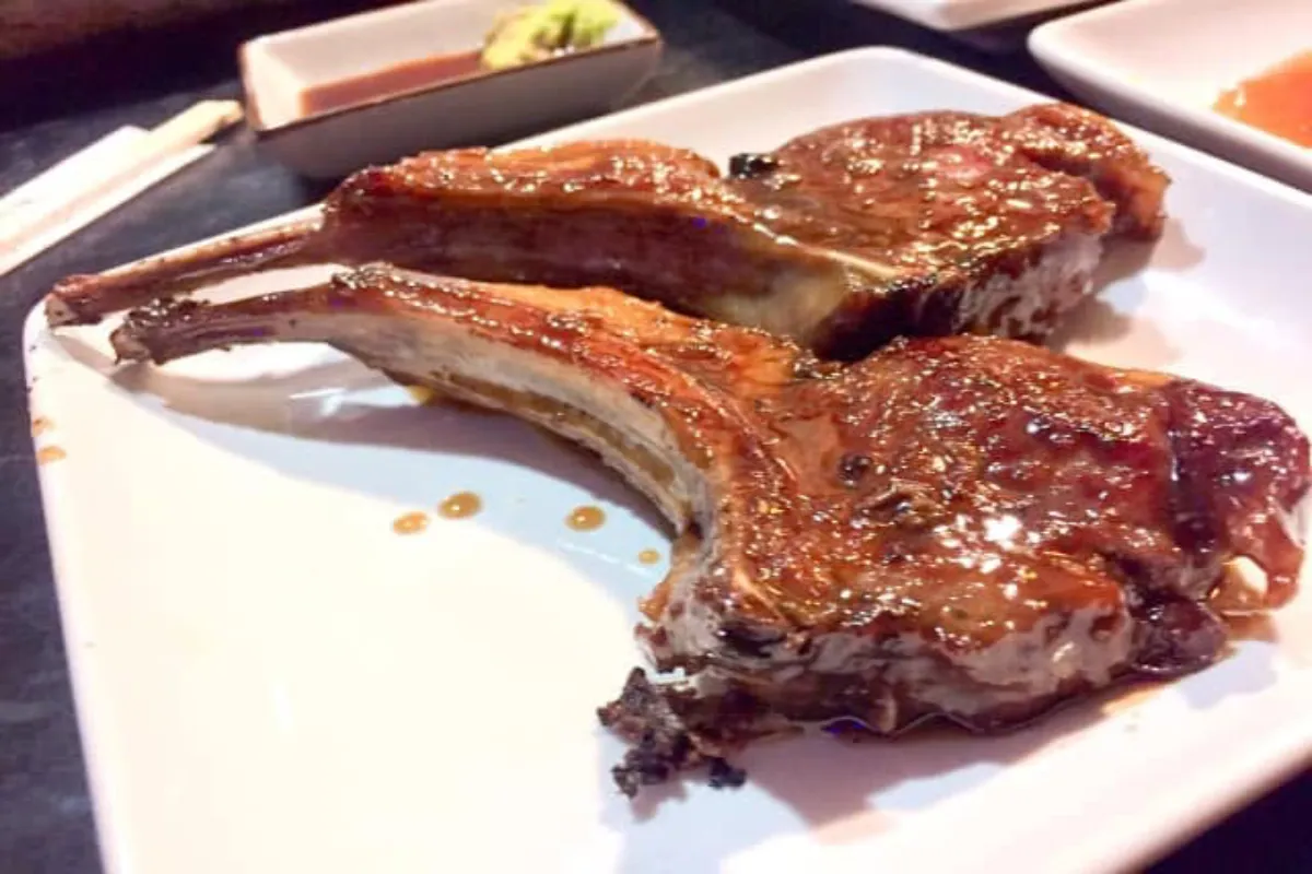 Rack of Lamb with Minty Garlic Butter